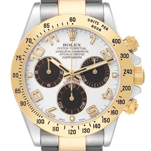 Photo of Rolex Daytona Steel Yellow Gold Panda Dial Mens Watch 116523