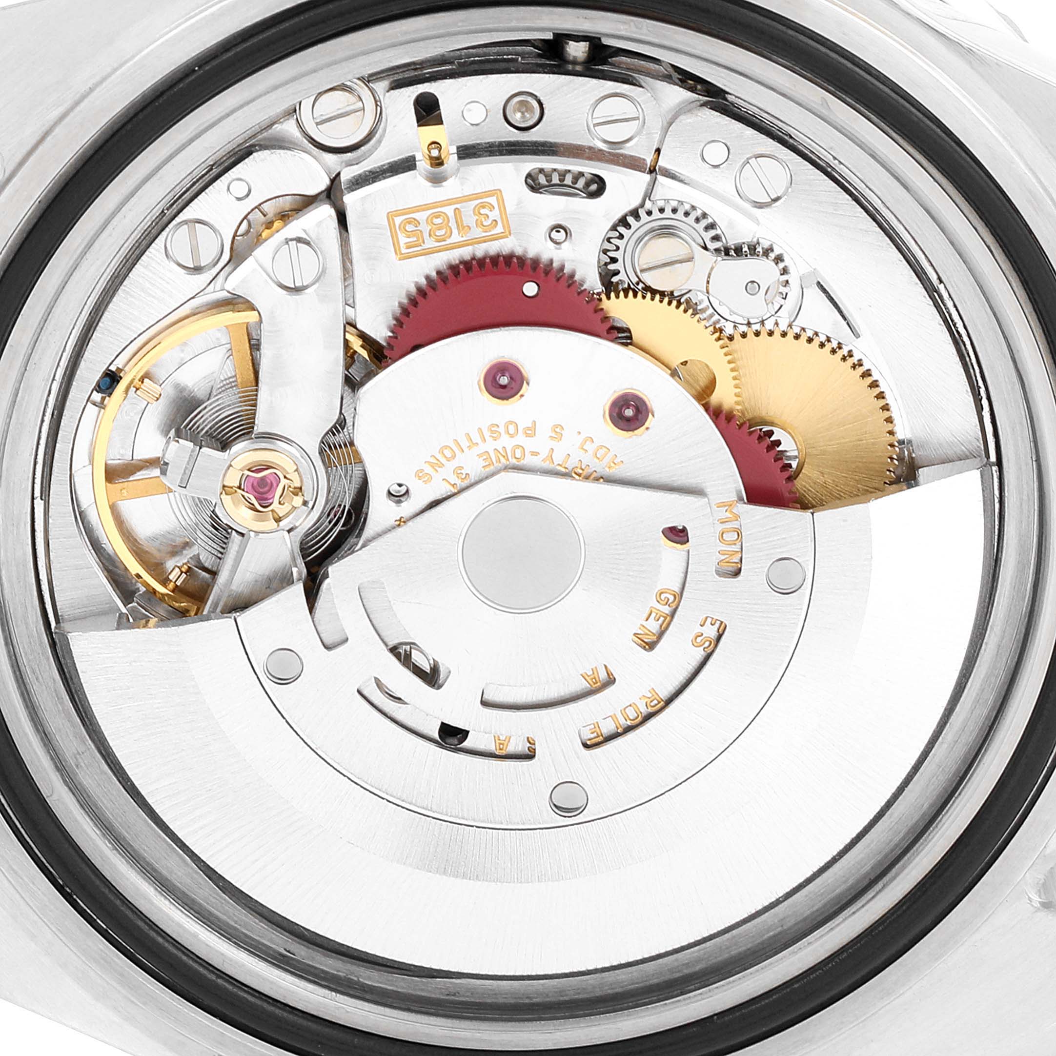 The image shows the internal mechanism of the Rolex GMT-Master 16710 Men's Stainless Steel Black Dial 16710 Men's Stainless Steel Black Dial, focusing on its gears and rotor.