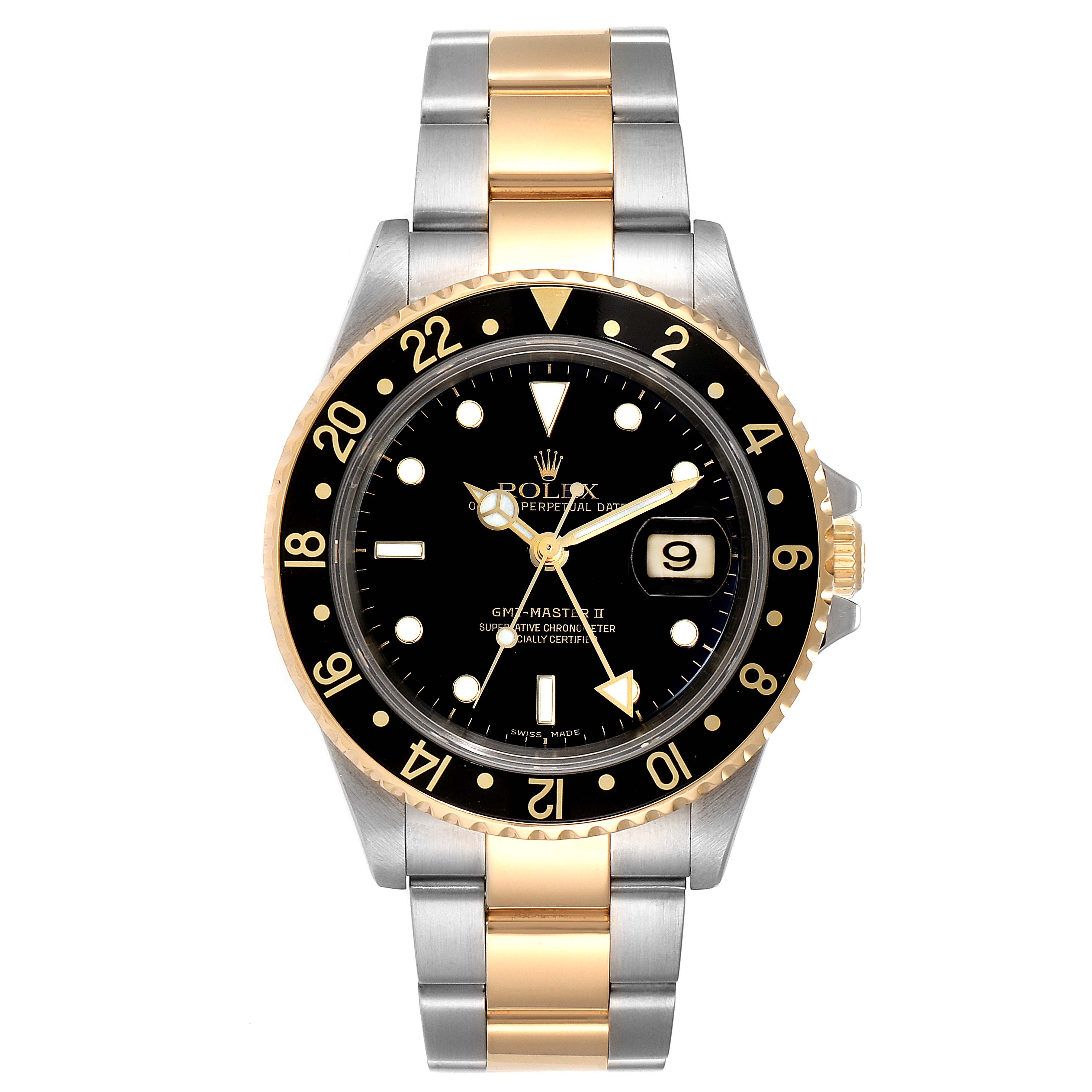 【d.i.a.】メタリックゴールドロゴ 2WAYジャージ ブラック Rolex GMT-Master Steel and Gold (two tone) 16713 | Stock