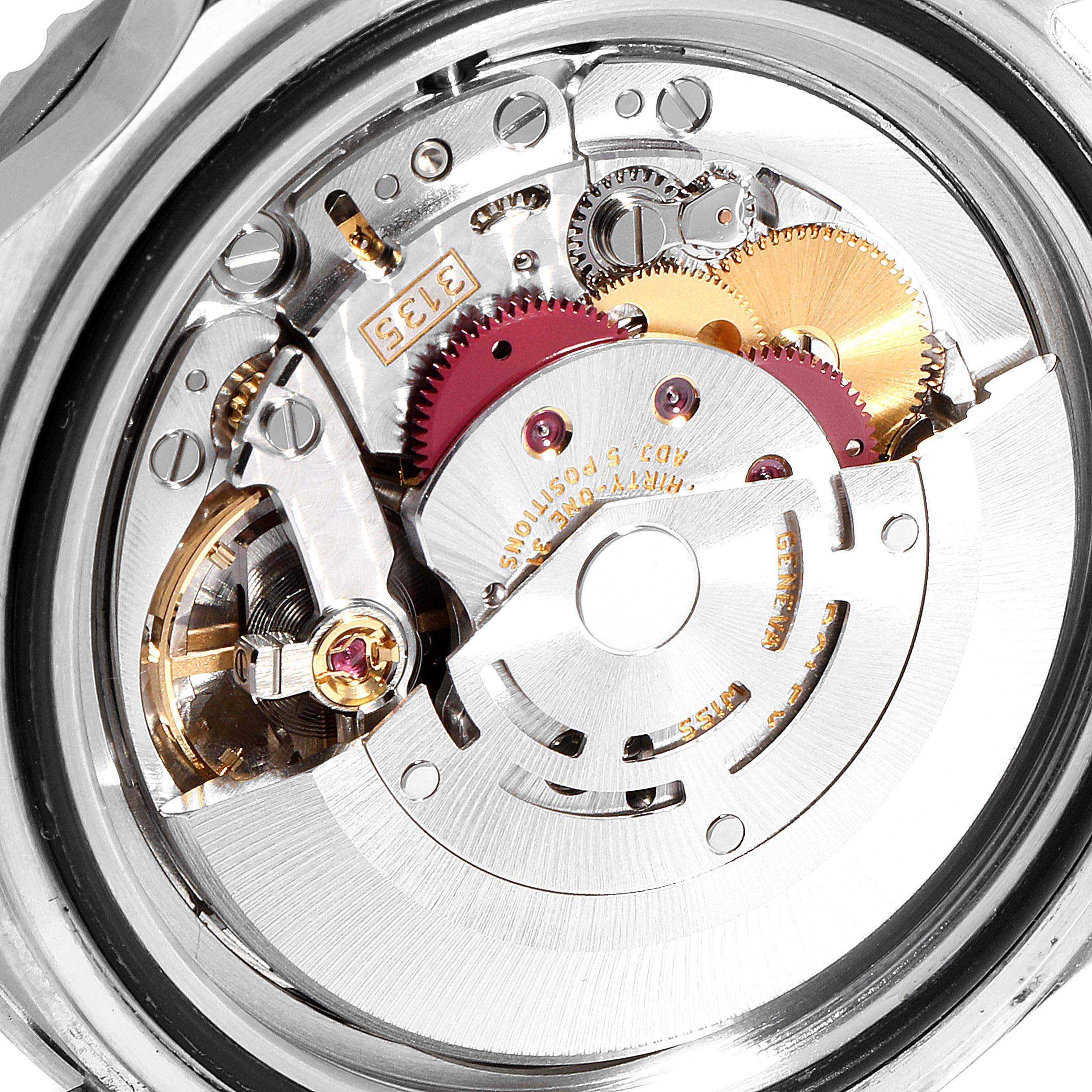 The image shows the internal mechanism of a Rolex Submariner 16610  Men
s Stainless Steel Black Dial 16610  Men
s Stainless Steel Black Dial watch viewed from the back.