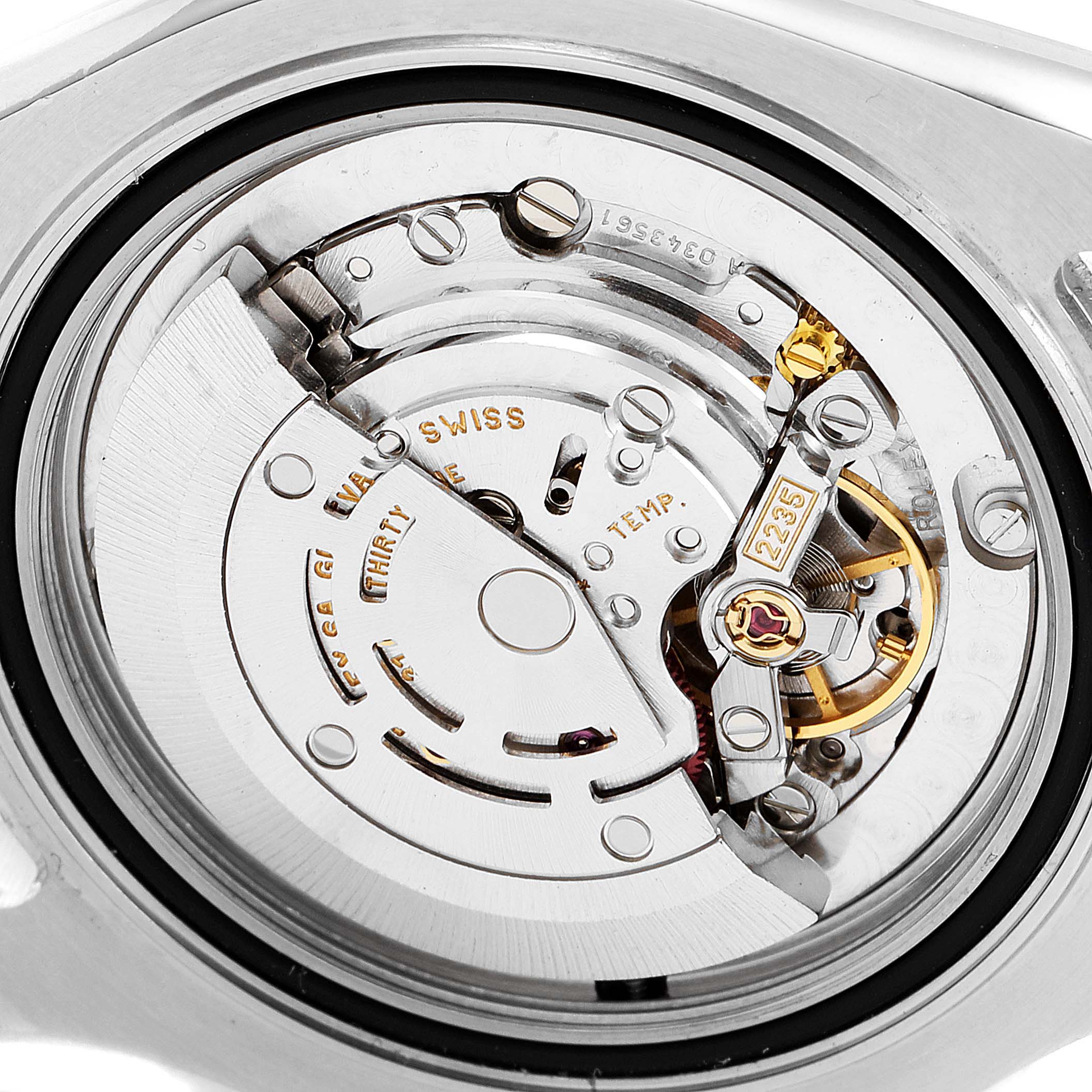 This is a view of the internal movement mechanism of a Rolex Yacht-Master 168623 Women's Steel and Gold (two tone) Grey Dial 168623 Women's Steel and Gold (two tone) Grey Dial watch.