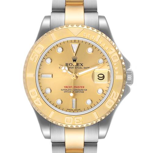Photo of Rolex Yachtmaster 35 Midsize Steel Yellow Gold Unisex Watch 168623