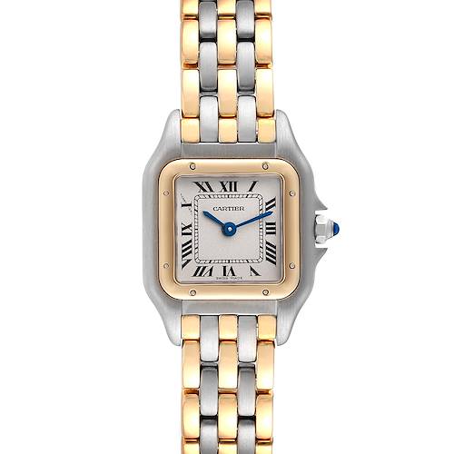 Photo of Cartier Panthere Steel Yellow Gold 3 Row Bracelet Ladies Watch 166921