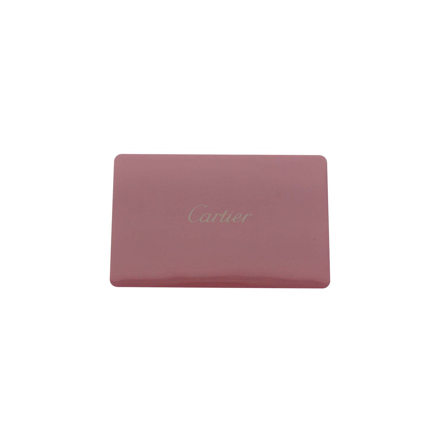 The image shows a Cartier Tank MC WSTA0010 Men's Stainless Steel Blue Dial watch accessory, specifically a rectangular flat case or pouch, viewed from the top.