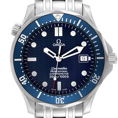 Photo of Omega Seamaster Diver 300M Blue Dial Steel Mens Watch 2531.80.00 Card