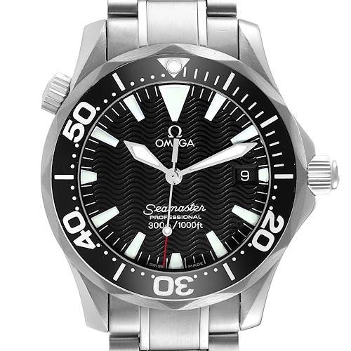 Photo of Omega Seamaster Diver Midsize Black Dial Steel Mens Watch 2262.50.00