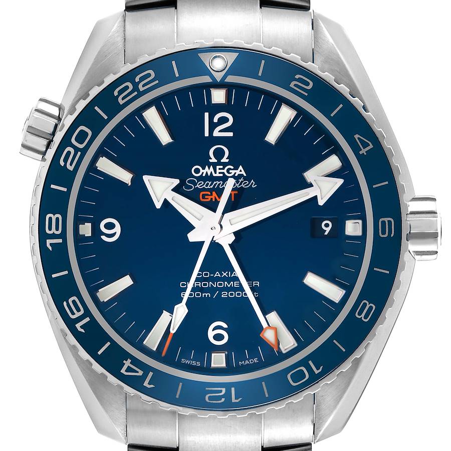 Omega Seamaster Planet Ocean GMT Titanium Watch 232.90.44.22.03.001 Box Card SwissWatchExpo