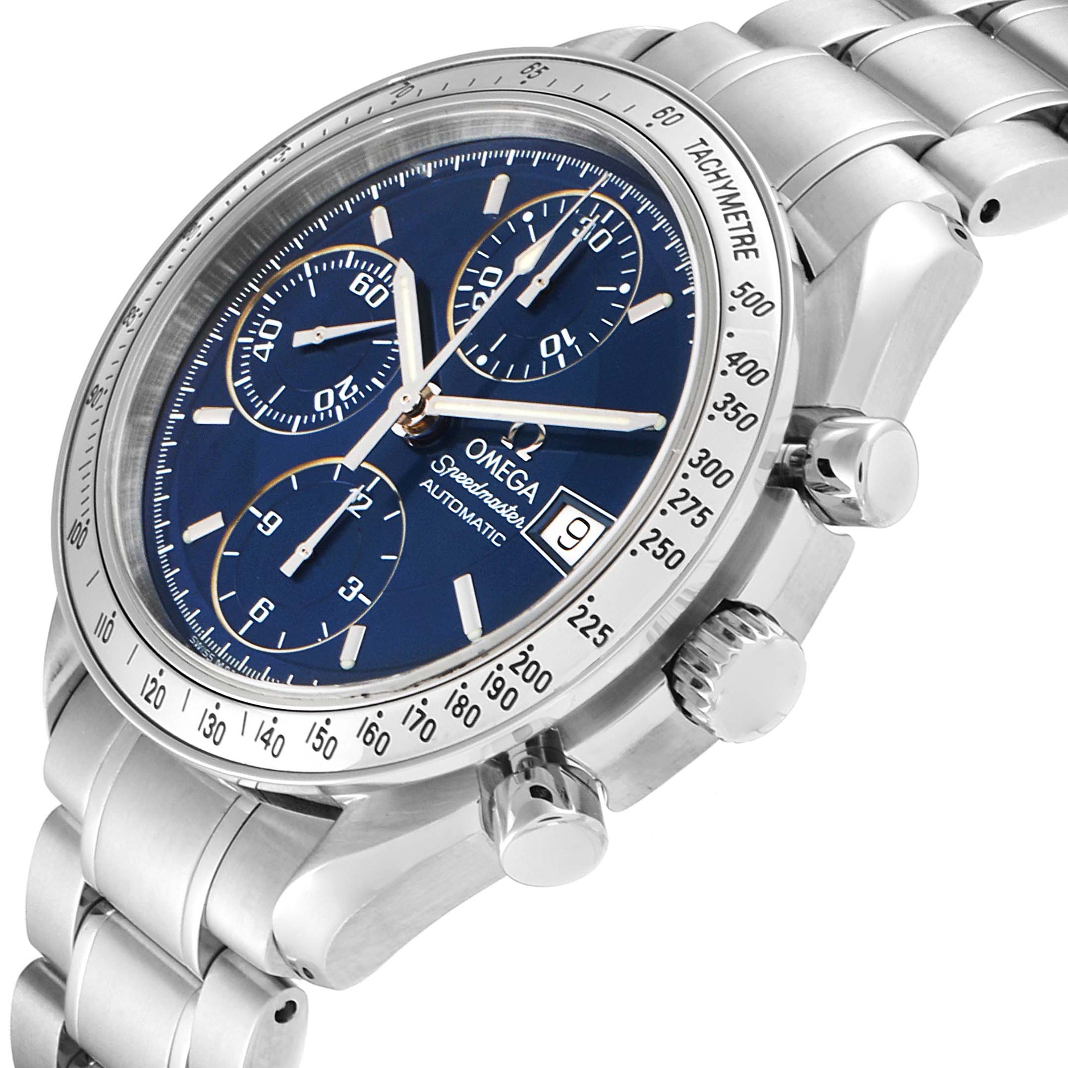 omega speedmaster professional blue dial