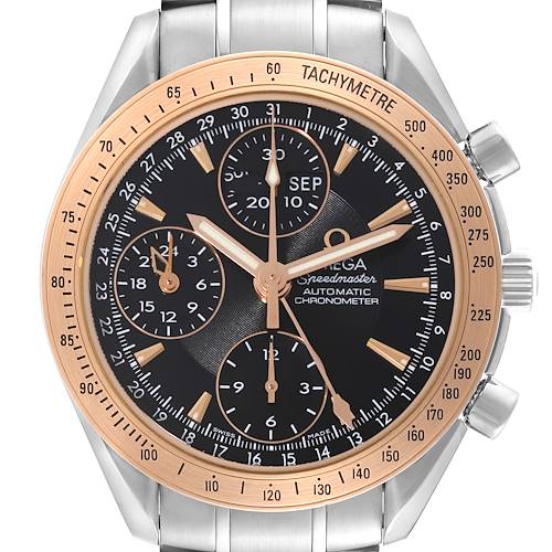Photo of Omega Speedmaster Day-Date 40 Steel Rose Gold Watch 323.21.40.44.01.001 Box Card