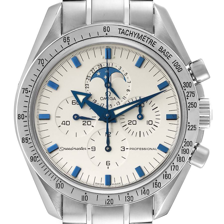 Omega Speedmaster MoonPhase Chronograph Mens Watch 3575.20.00 SwissWatchExpo
