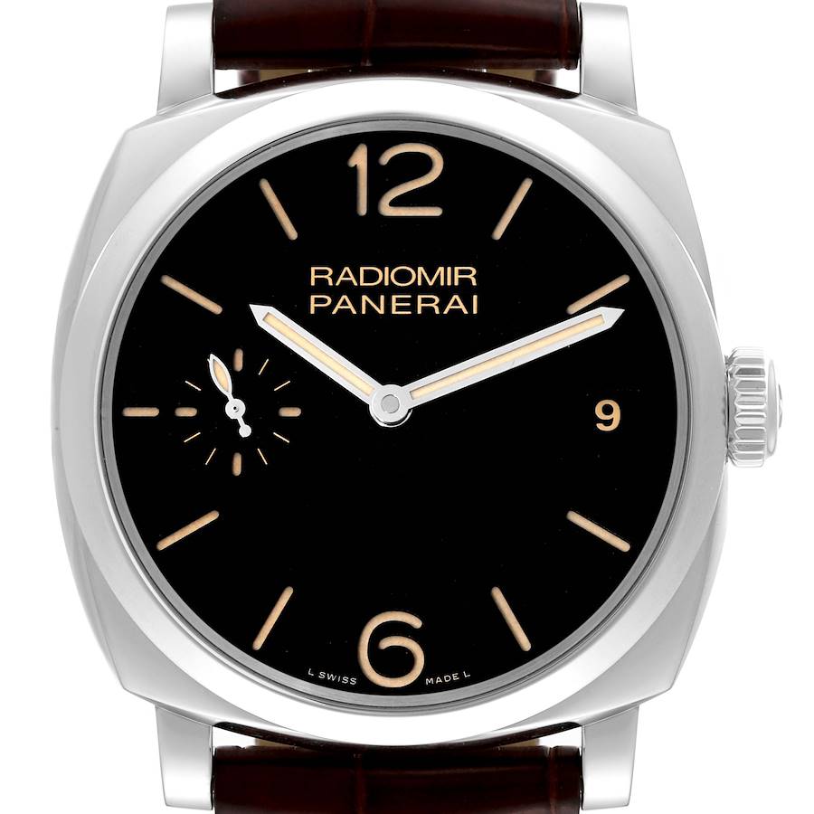 Panerai Radiomir 1940 Black Dial 3 Days 47mm Steel Mens Watch PAM00514 SwissWatchExpo