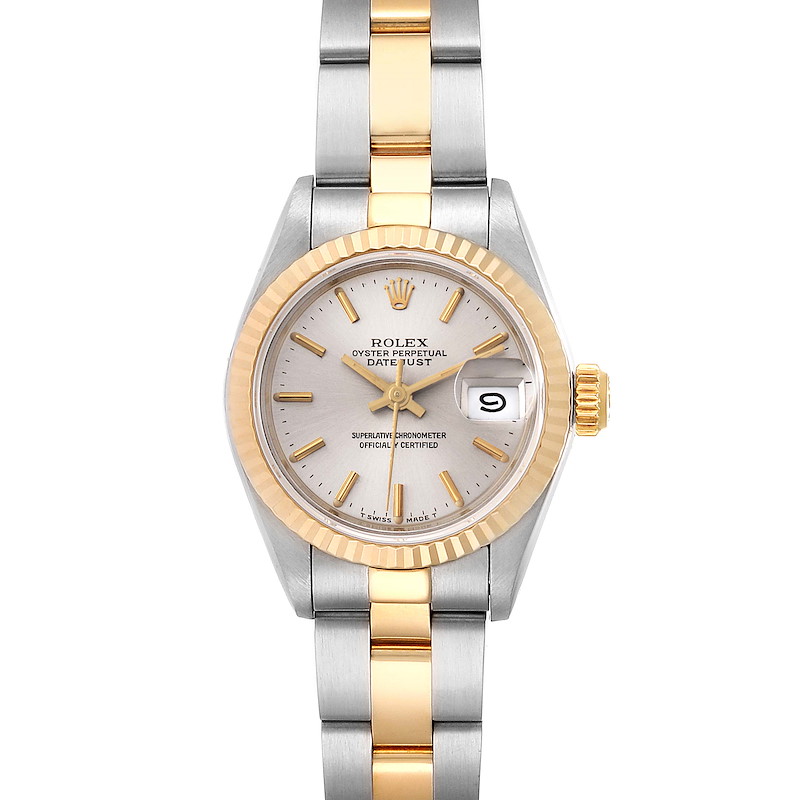 Rolex Datejust Steel Yellow Gold Silver Dial Ladies Watch 69173 SwissWatchExpo