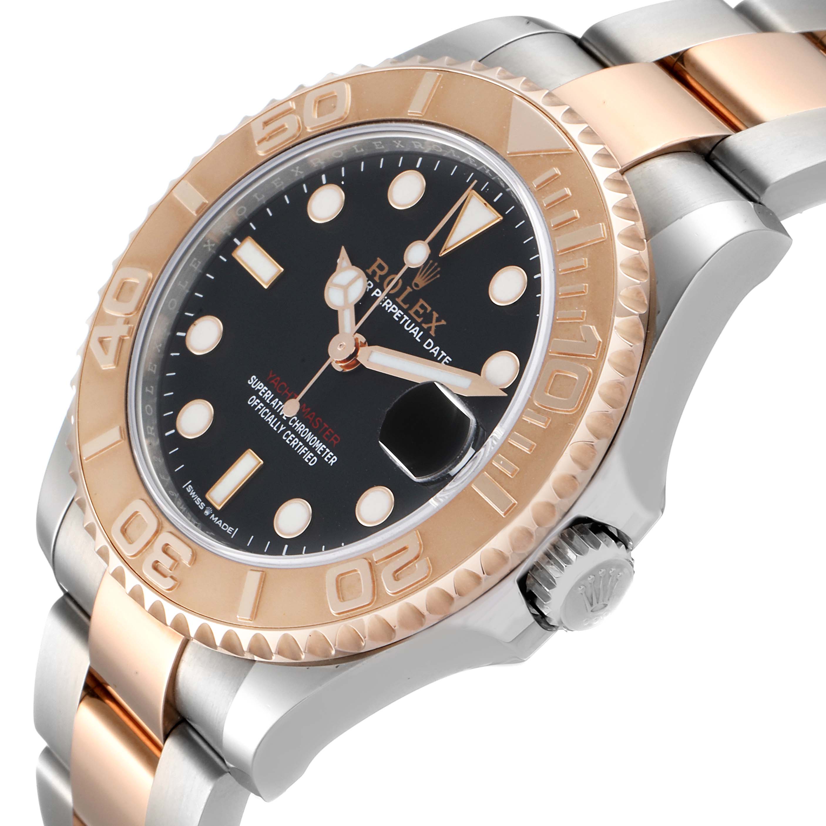 Rolex Yachtmaster 37 Midsize Steel Rose Gold Watch 268621 Box Card ...