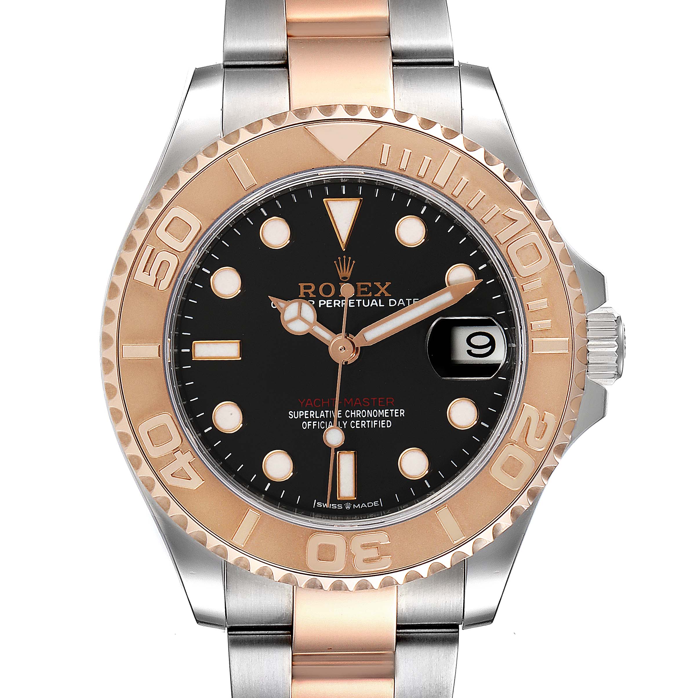 Rolex Yachtmaster 37 Midsize Steel Gold Watch 268621 Card | SwissWatchExpo