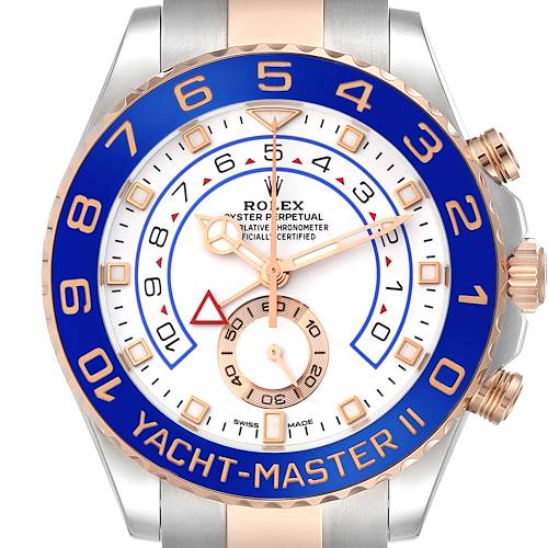 Photo of Rolex Yachtmaster II Steel Rose Gold Mens Watch 116681