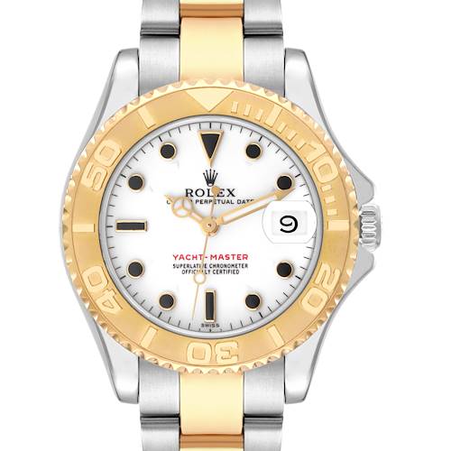 Photo of Rolex Yachtmaster Midsize Steel Yellow Gold Mens Watch 68623