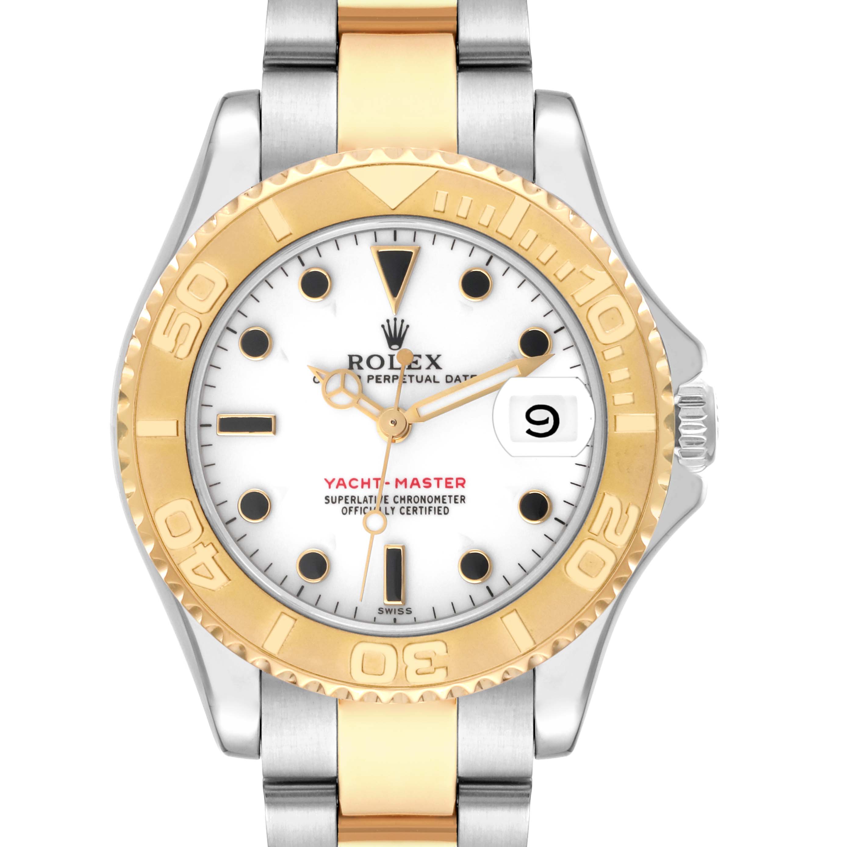 Rolex Yachtmaster Midsize Steel Yellow Gold Mens Watch 68623 ...