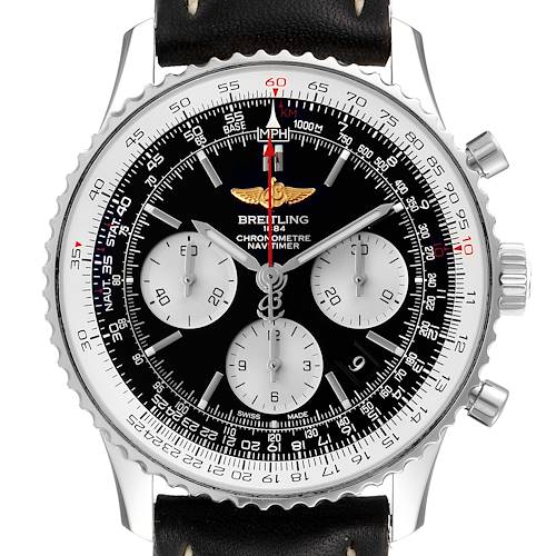 Photo of Breitling Navitimer 01 Black Strap Automatic Steel Mens Watch AB0120