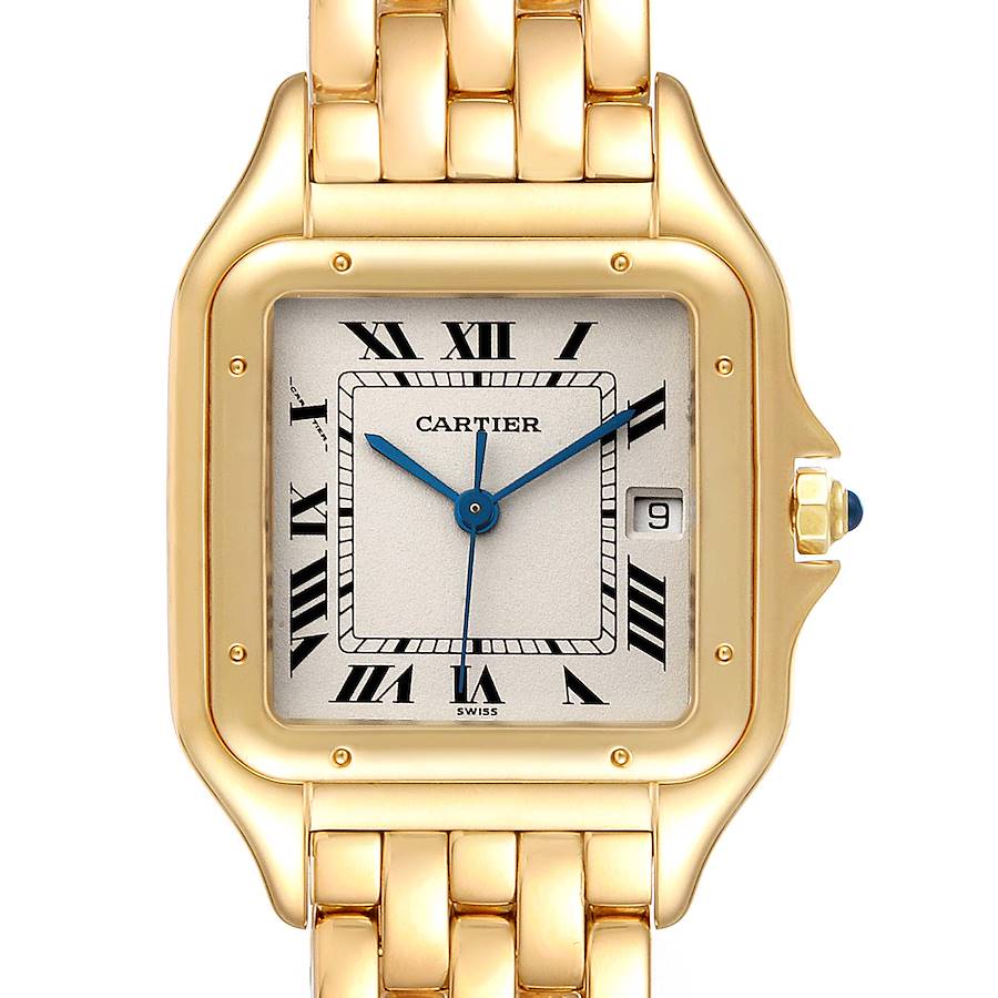 Cartier Panthere Large 18k Yellow Gold Unisex Watch W2501489 Box Papers SwissWatchExpo