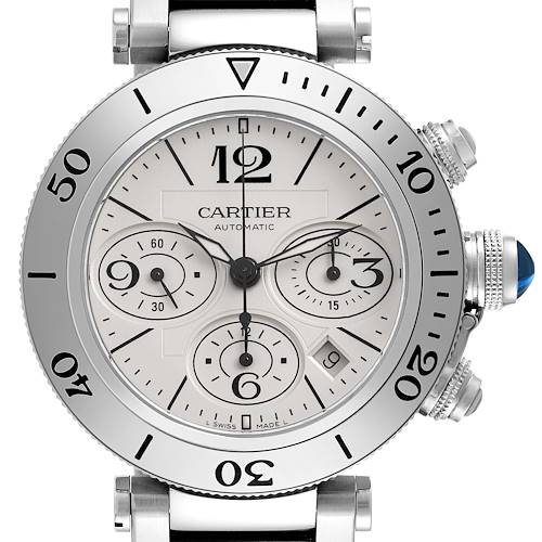 Photo of Cartier Pasha Seatimer Chronograph Steel Mens Watch W31089M7