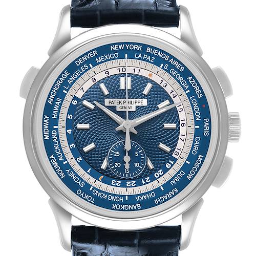 Photo of Patek Philippe World Time Complications White Gold Mens Watch 5930G 5930 Box Papers