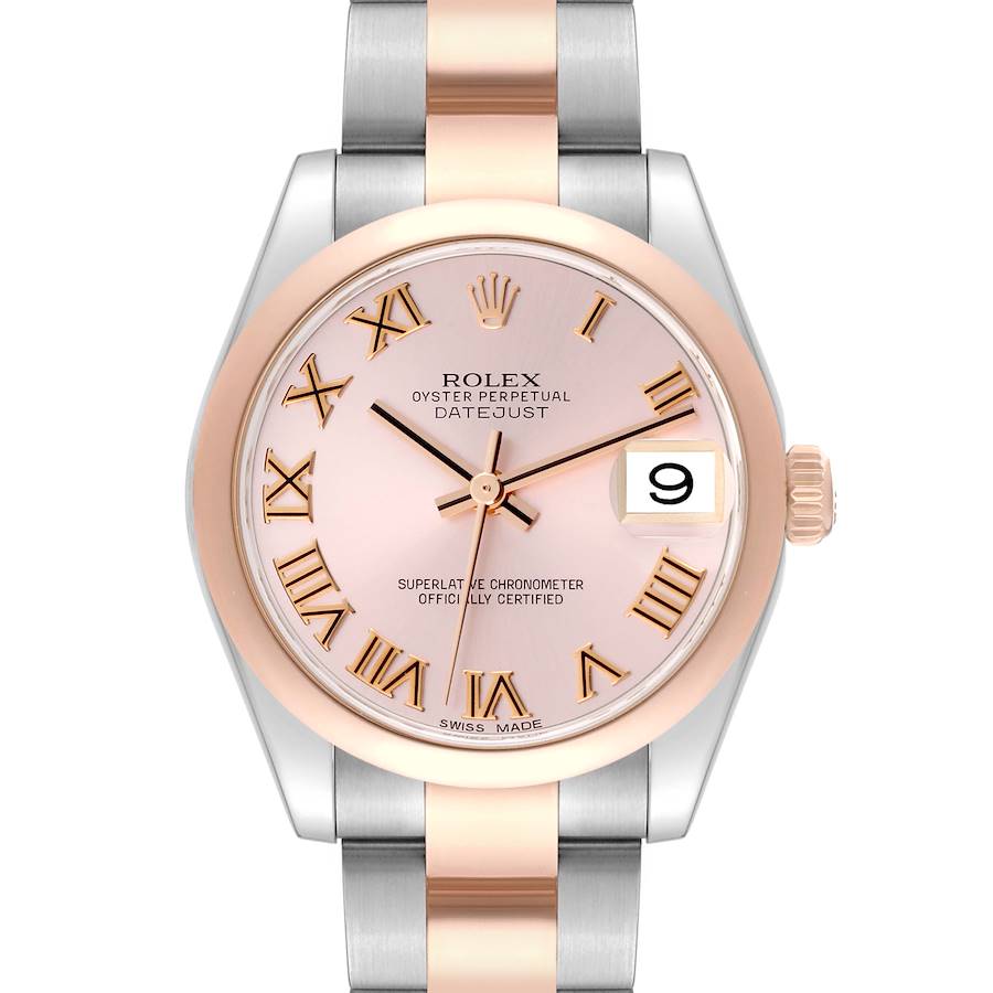 Rolex Datejust 31 Midsize Steel Rose Gold Ladies Watch 178241 SwissWatchExpo