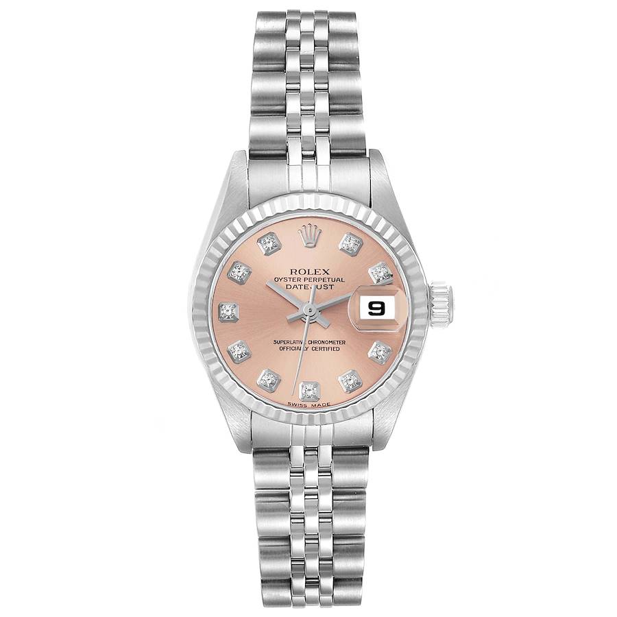 Rolex Datejust Steel White Gold Diamond Ladies Watch 79174 Box Paper SwissWatchExpo