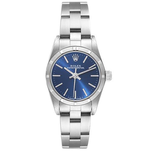 Photo of Rolex Oyster Perpetual Steel Blue Dial Ladies Watch 76030