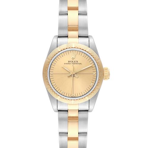 Photo of Rolex Oyster Perpetual Steel Yellow Gold Quadrant Dial Ladies Watch 67243