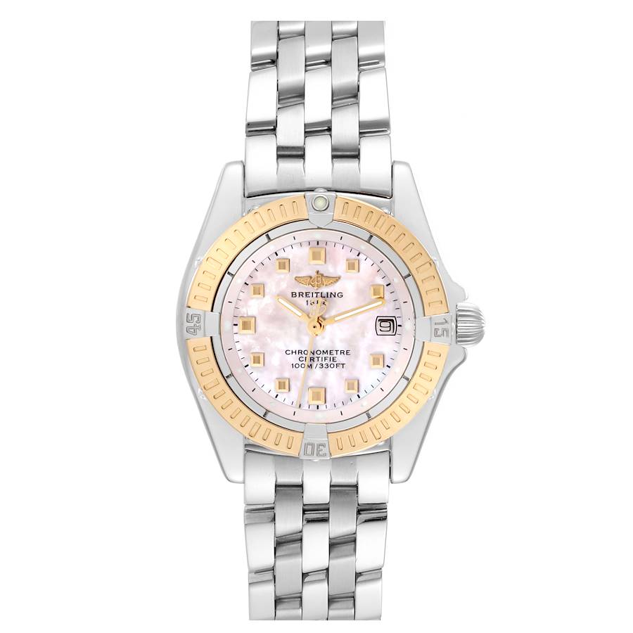 Breitling Windrider Calisto Steel Yellow Gold Diamond Ladies Watch D72345 SwissWatchExpo