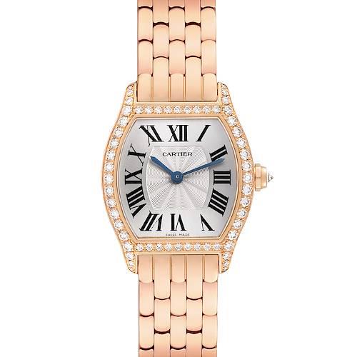 Photo of Cartier Tortue Rose Gold Diamond Ladies Watch WA501010 Papers