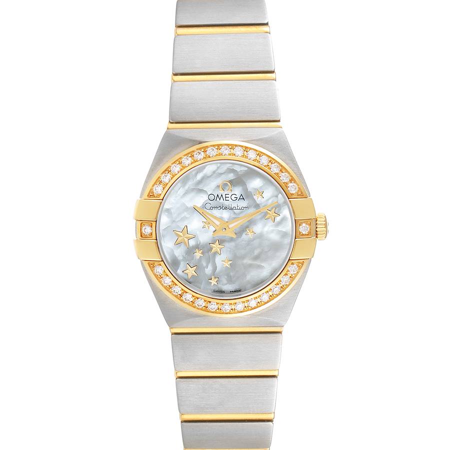 Omega Constellation Star Steel Yellow Gold Diamond Watch 123.25.24.60.05.001 Unworn SwissWatchExpo