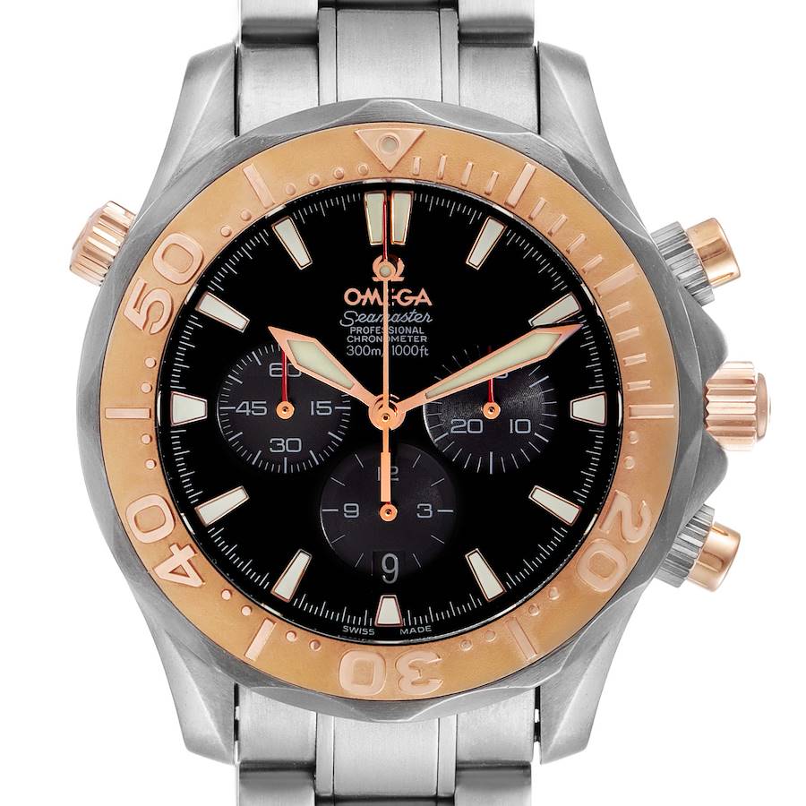 Omega Seamaster 300M Titanium Rose Gold Mens Watch 2294.52.00 Box Card SwissWatchExpo