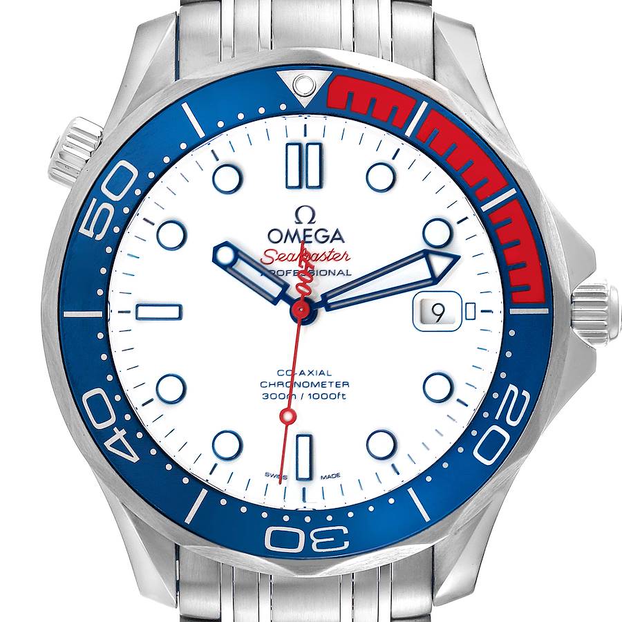 Omega Seamaster James Bond Commander LE Steel Watch 212.32.41.20.04.001 Box Card SwissWatchExpo