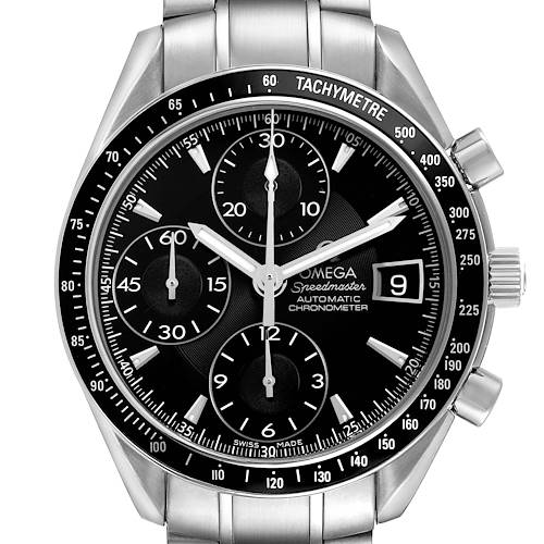 Photo of Omega Speedmaster Steel Date Black Dial Mens Watch 3210.50.00