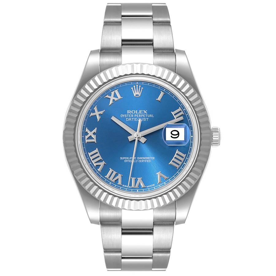 Chrono24 Rolex Datejust 41 Mm Blau Rolex Datejust 41 Stainless