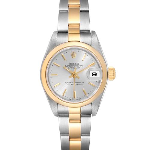 Photo of Rolex Datejust Steel 18k Yellow Gold Silver Dial Ladies Watch 79163