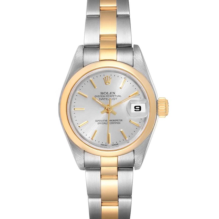 Rolex Datejust Steel 18k Yellow Gold Silver Dial Ladies Watch 79163 SwissWatchExpo