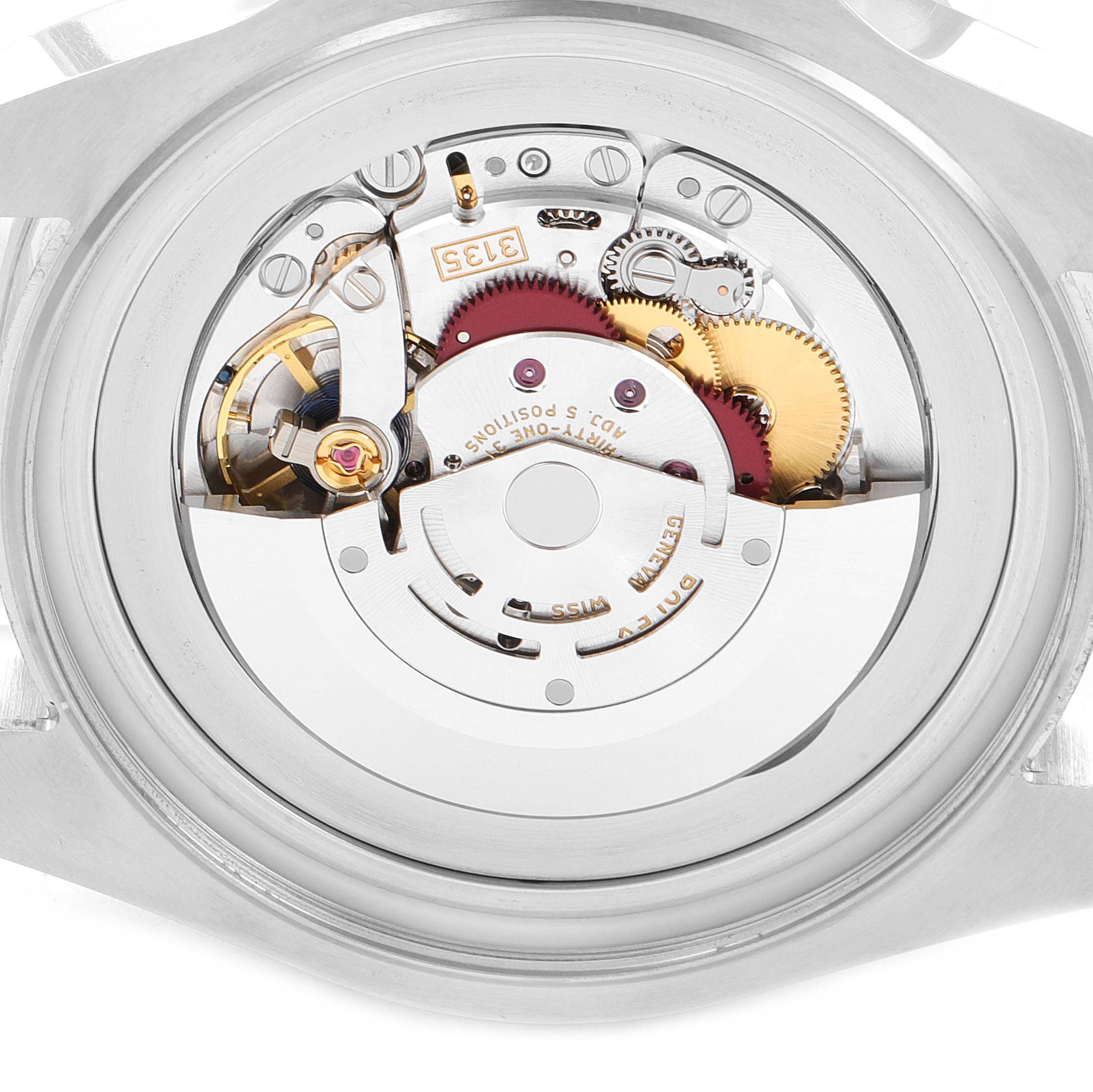 This image shows the internal mechanism of the Rolex Sea-Dweller 116660 Men
s Stainless Steel Blue Dial 116660 Men
s Stainless Steel Blue Dial watch from a back angle.