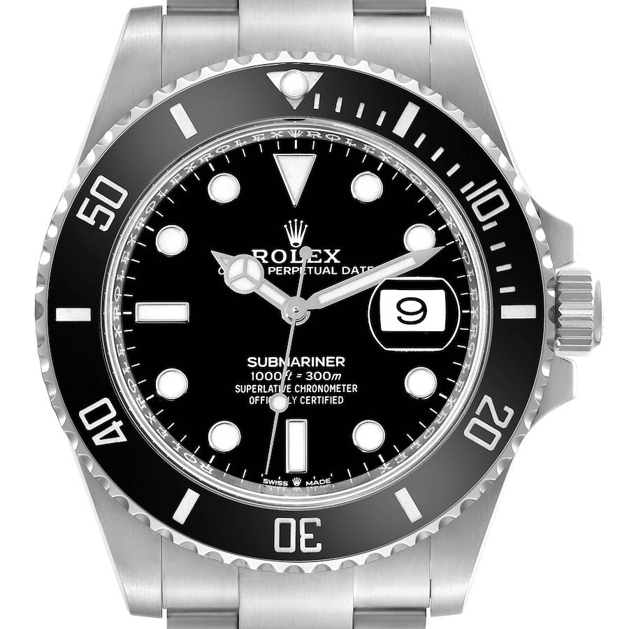 Rolex Submariner Black Dial Ceramic Bezel Steel Mens Watch 126610 Card SwissWatchExpo