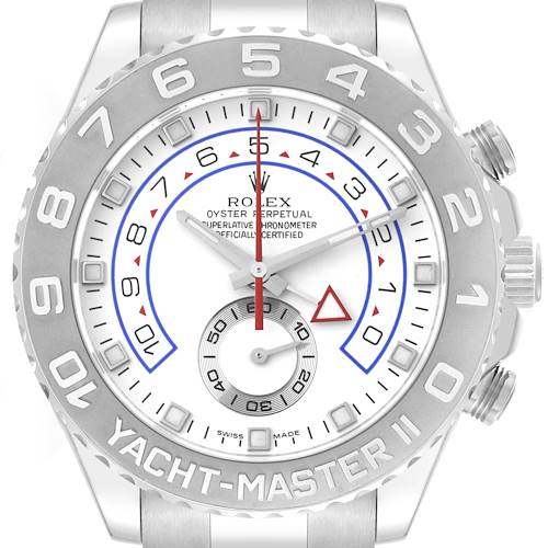 Photo of Rolex Yachtmaster II Regatta White Gold Platinum Mens Watch 116689