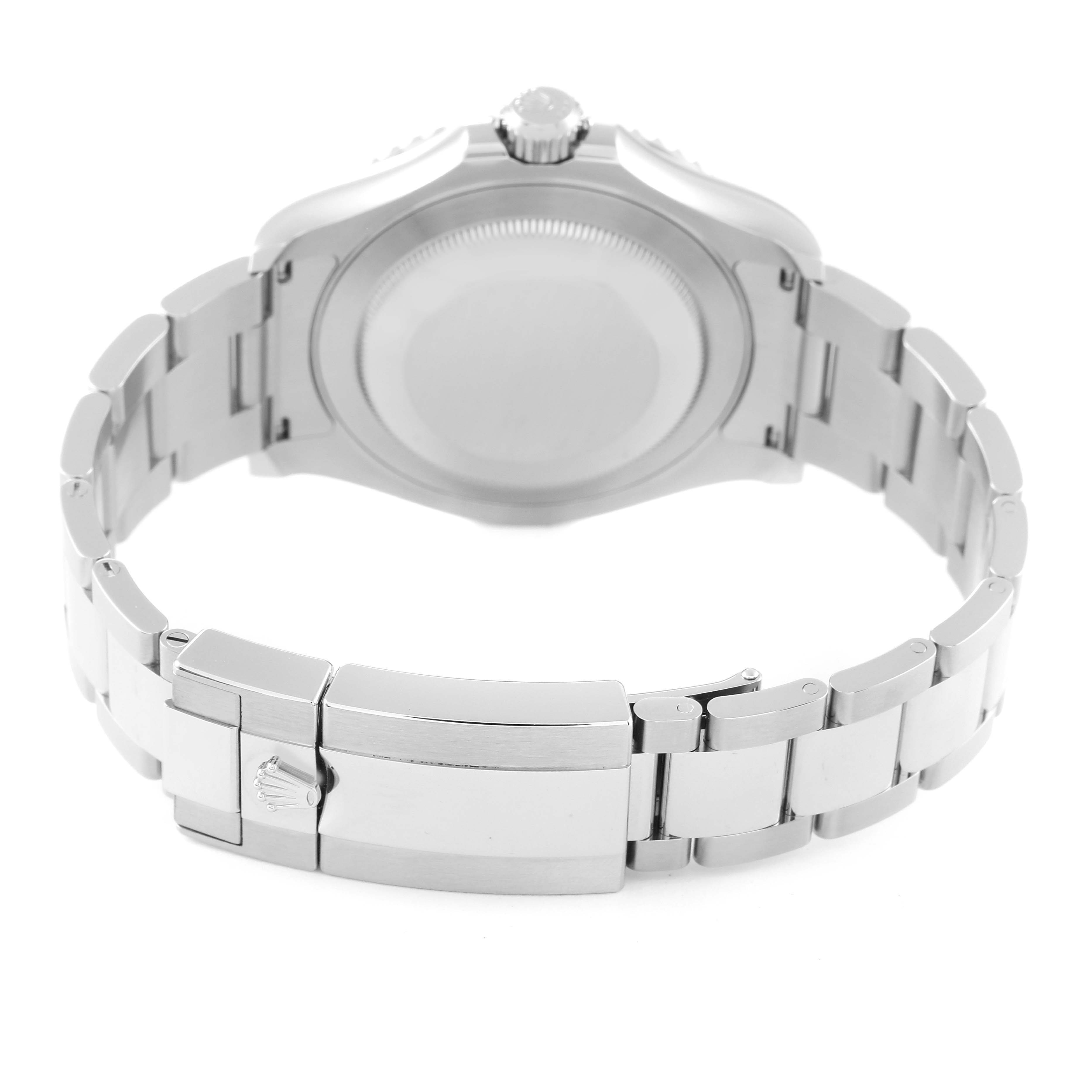 The image shows the back and clasp of a Rolex Yacht-Master 126622 Men's Stainless Steel Blue Dial 126622 Men's Stainless Steel Blue Dial watch, viewed from the rear.