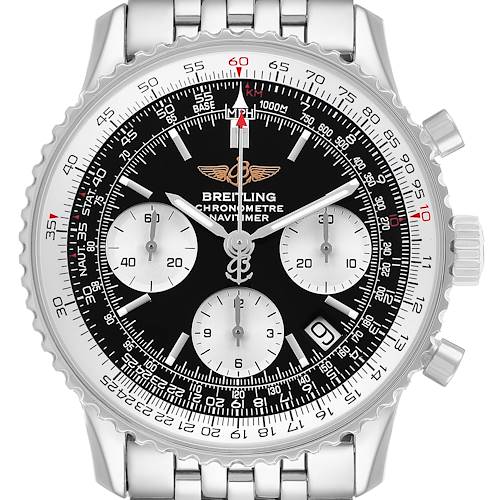 Photo of Breitling Navitimer Black Dial Chronograph Steel Mens Watch A23322