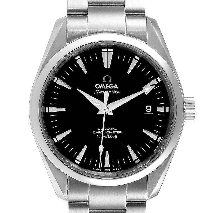 Omega Seamaster Aqua Terra Black Dial Steel Mens Watch 2503.50.00 Card SwissWatchExpo