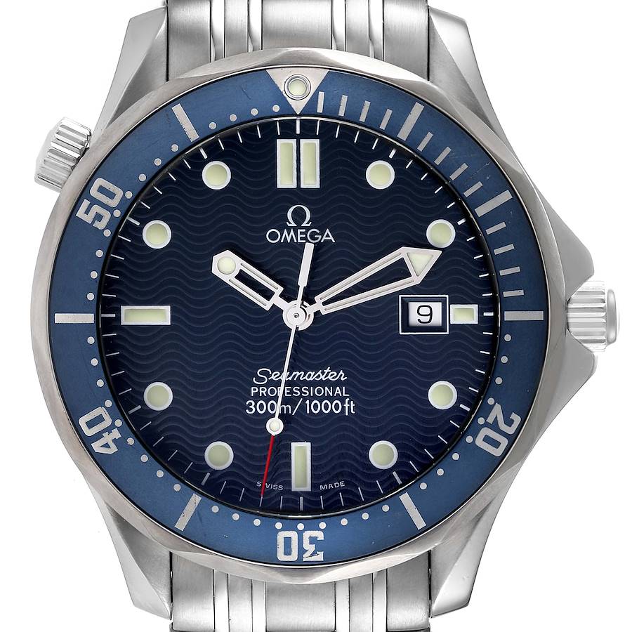 Omega Seamaster Diver 300M James Bond Steel Quartz Mens Watch 2541.80.00 SwissWatchExpo