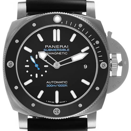 Photo of Panerai Luminor Submersible 1950 Amagnetic Titanium Mens Watch PAM01389 Box Card