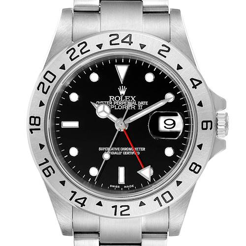 Photo of Rolex Explorer II Black Dial Automatic Steel Mens Watch 16570