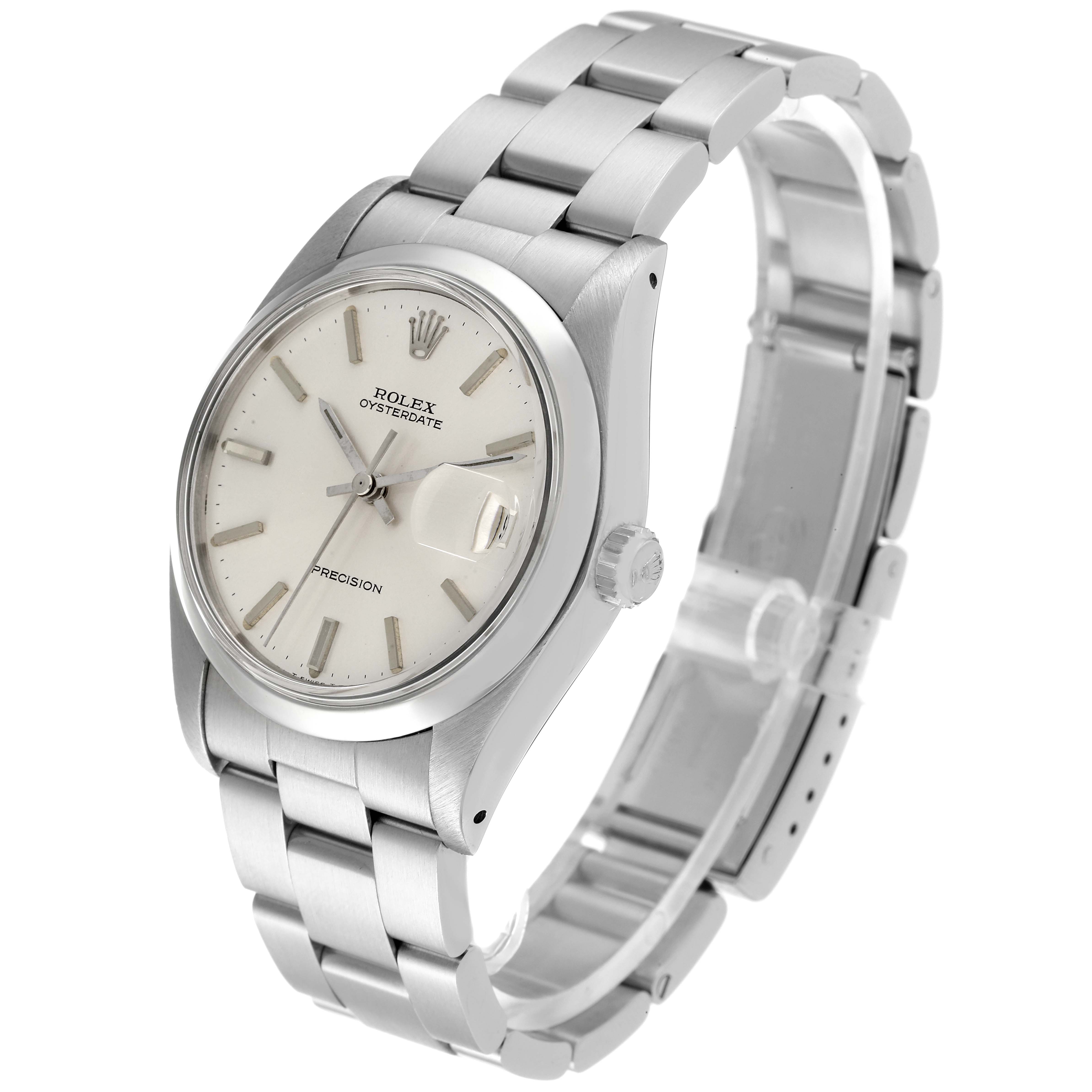 The Rolex Vintage Collection 6694 Men's Stainless Steel Silver Dial 6694 Men's Stainless Steel Silver Dial watch is shown at a three-quarter angle, highlighting the dial, bezel, crown, and bracelet.