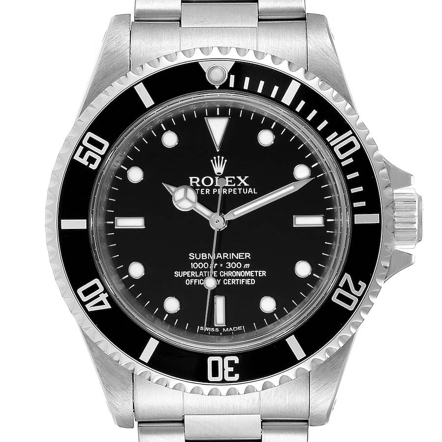 Rolex Submariner 40mm Non-Date 4 Liner Steel Steel Watch 14060 SwissWatchExpo