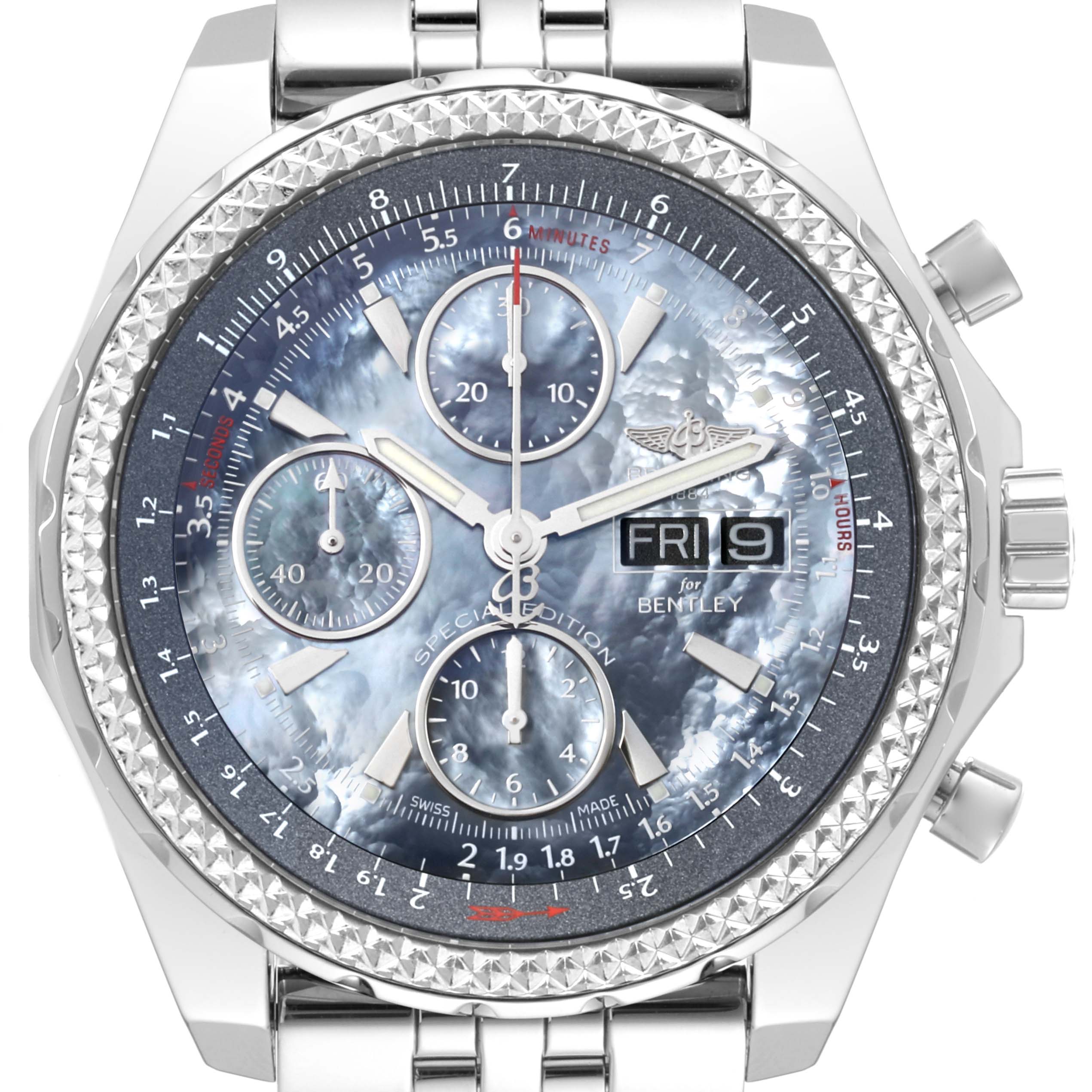 天龍　Shasta BC67MH Breitling Bentley Stainless Steel A13362 | Stock 62564